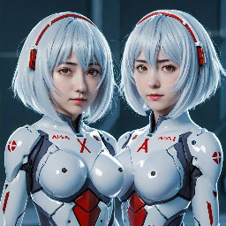 Ayanami rei ,  waifu art style , 4k , accurately identical to the reference