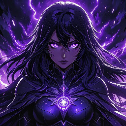 Raven Teen Titans, masterpiece, best quality, anime illustration, ultra detailed, detailed eyes, detailed hair, dark magical atmosphere, glowing purple energy, dramatic lighting, professional anime artwork